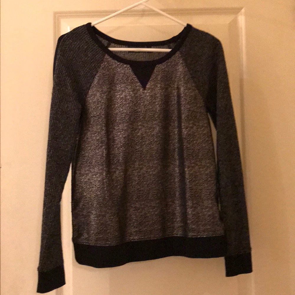 Mixed Media Top With Fun, Shiny Front - image 1